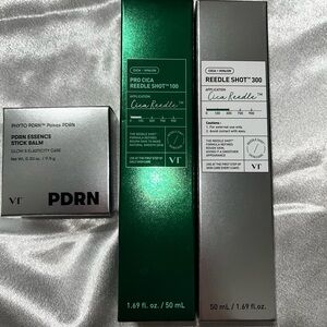 VT Cosmetics PDRN Essence Stick Balm and Cica Needle Shot Set- Botox Alternative